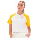 Wilhemina Sergio Tacchini  80s Cropped Raglan Tee 