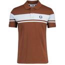 Sergio Tacchini Young Line Pique Panel Polo Shirt in Cappuccino