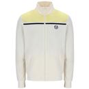 Sergio Tacchini Youngline Mk2 Track Top in Gardenia and Pale Banana Front Photo