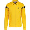 sergio tacchini mens armando contrast details sleeve stripe zip track top daffodil yellow