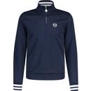 Sergio Tacchini Iceberg 1/4 Zip Sweatshirt Top in Maritime Blue/White STM12133 241