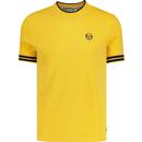 Sergio Tacchini Iceberg Stripe Cuff Tee in Daffodil Yellow STM12130 443