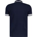 Iceberg Sergio Tacchini Cuff Stripe 1/4 Zip Polo B