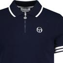 Iceberg Sergio Tacchini Cuff Stripe 1/4 Zip Polo B