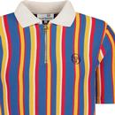 Nencio SERGIO TACCHI Retro Stripe Knit Polo Shirt