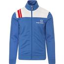 sergio tacchini mens wolfang colour blcok zip track jacket palce blue white