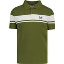 Sergio Tacchini Young Line Polo in Sphagnum Green/Gardenia STM14554 7761