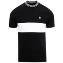 SKA & SOUL Men's Mod Checkerboard Trim T-Shirt B