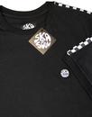 SKA & SOUL Men's Checkerboard Tape Sleeve T-shirt