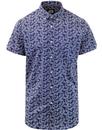 SKA & SOUL Men's Retro Sixties Paisley Print Shirt