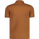 Ska & Soul Houndstooth Spearpoint Knit Polo Tan