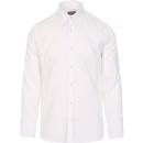 SKA & SOUL 60s Mod Spear Collar Oxford Shirt WHITE