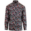 SKA & SOUL Retro 1960's Floral Paisley Mod Shirt