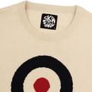 SKA & SOUL 60s Pop Art Knitted Mod Target Jumper