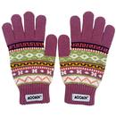 Moomin Retro 70s Snorkmaiden Fair Isle Gloves 