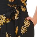 Kendra SUGARHILL Pineapple Batik Retro Shirt Dress