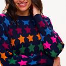 Annalee Sugarhill Large Star Repeat Retro Jumper 