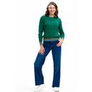 Barbara Sugarhill Brighton Cable Knit Jumper Green