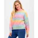 Benita SUGARHILL Rainbow Ombre Chunky Knit Jumper