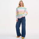 Brunswick Sugarhill Rainbow Stripe Jersey Top (OW)