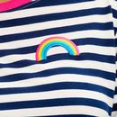 Brunswick SUGARHILL Retro Rainbow Striped T-Shirt