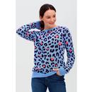 Callie SUGARHILL BRIGHTON Heart Leopard Sweater