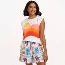 Chrissy Sugarhill Sunset Waves Relaxed Tank Tee OW