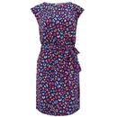 Sugarhill Brighton Retro Kate Jersey Summer Dress in Rainbow Leopard Print