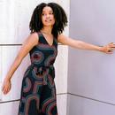 Lamiah Sugarhill Retro Racer Sleeveless Jumpsuit 