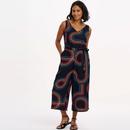 Lamiah Sugarhill Retro Racer Sleeveless Jumpsuit 