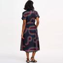 Leigh Sugarhill Retro Racer Black Midi Shirt Dress