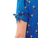 Maryana SUGARHILL Rainbow Toucan Fit & Flare Dress