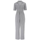 Sugarhill Brighton Meredith Monochrome Stripe Boilersuit