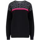 Sugarhill Brighton Noah Retro Leopard Split Sweatshirt