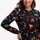 Oksana Sugarhill Zodiac Rainbow Skies Mini Dress B