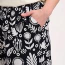 Patty Sugarhill Monochrome Folk Floral Shorts B/W