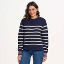 Rebecca Sugarhill Button Detail Stripe Jumper (N)