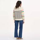 Rebecca Sugarhill Button Detail Stripe Jumper (OW)