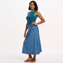 Ruth Sugarhill Retro Stripe Fitted Vest Top (B/G)