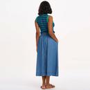 Ruth Sugarhill Retro Stripe Fitted Vest Top (B/G)