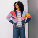 Solana Sugarhill Sunrays Knitted Bomber Jacket