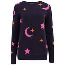 Sugarhill Brighton Stacey Retro Knitted Stars and Moons Jumper