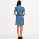 Talitha Sugarhill Retro 70s Denim Mini Shirt Dress