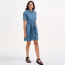 Talitha Sugarhill Retro 70s Denim Mini Shirt Dress