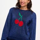 Tiff Sugarhill Brighton Cherry Good Lurex Jumper 