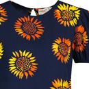 Iona SUGARHILL BRIGHTON Retro Batik Sunflowers Top