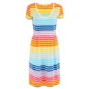 Sugarhill Brighton Liliana Daylight Spectrum Stripe Summer Jersey Dress