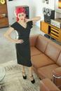 TATYANA Retro 50s Vintage Secretary Pencil Dress
