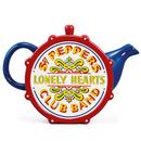 The Beatles Sgt Pepper Drum Shaped Teapot in Red/Blue