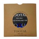 Tootal Blue Lancashire Rose Mod Tassel Silk Scarf 